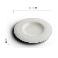 Keraminė lėkštė Kūrybiška akmens tekstūra Sekli lėkštė Makaronų lėkštė Užkandžių lėkštės Desertinės lėkštės Kepsnių lėkštės Namų stalo indai
