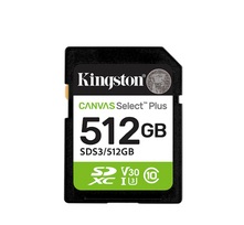 Kingston Canvas Select Plus | 512GB | SD | Flash memory class Class 10