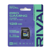 Išoriniai duomenų saugojimo įrenginiai // Flash atminties kortelės ir skaitytuvai // Karta pamięci microSD 128GB V30 UHS-III Goodram Rival z adapterem