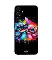 Phone Case - Maniacase - Samsung Galaxy A16 - Silicone - Soft - Colorful Stitch Angel juoda