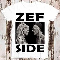 230 Gsm 100% Cotton Zef Side Die Antword Ninja Yolandi Retro Cool Vintage Style Unisex Ladies T Shirt 8345 XXS balta