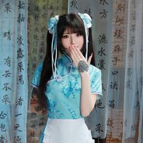 Seksualūs apatiniai Soft Girl tarnaitės suknelė Moteriška japoniška vintažinė uniforma Grynasis troškimas Vilionė Cosplay Čiongsamas One Size