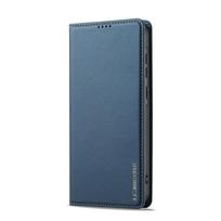 Magnetinis piniginės dėklas su atvartu Samsung A55 A54 A53 A52 A35 A34 A16 A15 A14 Odinis kortelių laikiklis Mobiliojo telefono apsauginis dėklas Samsung A55 5G mėlyna