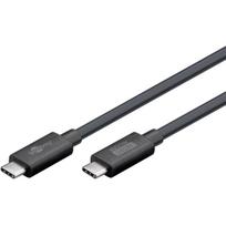 goobay USB4 Version 2.0 cable, USB-C plug > USB-C plug, 80Gbit/s black, 1.2 meters, charging with up to 240 watts