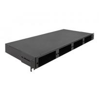 DeLOCK 19" LWL HD (High Density) patch panel 1 U (black, for HD cassettes or LWL adapter panels)