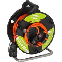 Brennenstuhl Garant G Bretec IP44 garden cable reel, 1 connection (black/orange, 38 + 2 meters)