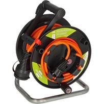Brennenstuhl Garant G Bretec IP44 garden cable reel, 1 connection (black/orange, 23 + 2 meters)