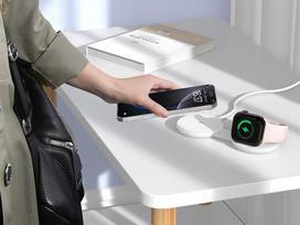 Conceptronic GORGON04W 2-in-1 Foldable Magnetic Qi2 25W Wireless Charger