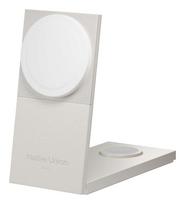 Native Union Rise 3-In-1 Qi2 Wireless Charger Intl Sandstone. Power Supply included