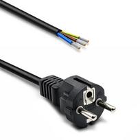 Qoltec SCHUKO CEE 7/7 (E/F)  power cable | copper Cu | stripped and soldered | 3x0.75 mm² | 3m