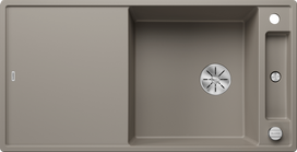 Virtuvės kriauklė Blanco Axia III XL 6 Silgranito, 100x51 cm, su ąžuolo pjaustymo lenta, InFino, trifele 523507