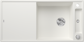 Virtuvės kriauklė Blanco Axia III XL 6 Silgranito, 100x51 cm, su ąžuolo pjaustymo lenta, InFino, balta 523504