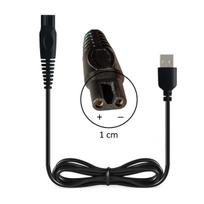 Riff BT-1 Universal 5V USB Charger Cable for Trimmer Razor Hair Clipper and other Devices 100cm Black