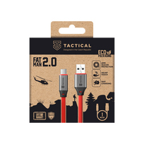 Tactical Fat Man 2.0 USB-A/USB-C Cable 1m / red