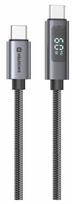 Swissten LCD Cable 60W USB-C - USB-C 1m