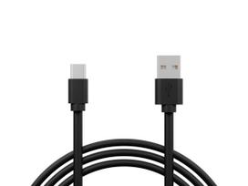 Planšetdatori ir planšetinių kompiuterių priedai // USB Kabeliai // 66-185# Przyłącze usb a - usb-c 0,80m czarne