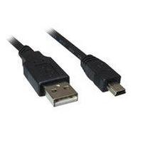 Sharkoon USB 2.0 Type-A to Mini-USB Type-B Cable, Black, 0.5 m