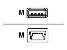 Sharkoon USB 2.0 A-B Mini black 1,0m