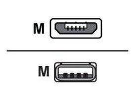 Sharkoon USB 2.0 Type-A to Micro-USB Type-B Cable, Black, 2 m