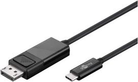goobay USB adapter cable, USB-C connector > DisplayPort connector (black, 1.2 meters, 4K 60Hz)