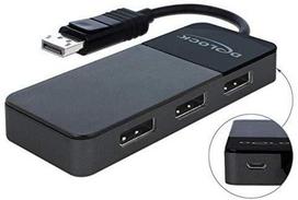 DeLOCK DisplayPort Splitter 1.4 1x DisplayPort> 3x DisplayPort (black, 30cm)
