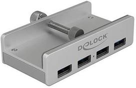 DeLOCK External USB 3.0 4 port hub with locking screw, USB hub