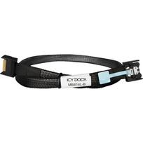 ICY BOX cable MCIO x4 SFF-TA-1016 > MCIO x4 SFF-TA-1016 black, 50cm