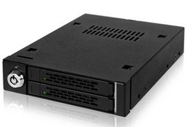 ICY DOCK ToughArmor MB992SK-B Dual-Bay 2.5-Inch SATA SSD/HDD Mobile Rack