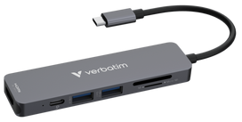 Docking station Verbatim USB-C Essentials Multiport Hub 6 Port