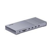 UNITEK D1117AGY01-EU laptop dock/port replicator Wired & Wireless USB4 Grey