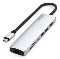 Satechi USB-C 7-in-1 Slim Multi Port Adapter Silve