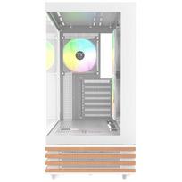 Thermaltake View 270 Plus WS ARGB, Tower case white/wood, Tempered Glass x 2, Wood structure