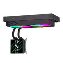Gamemax CPU Liquid Cooler | GLACIER 240 LCD BK | Black