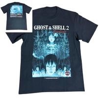 Ghost in The Shell 2 Innocence Cool Black Short Sleeve T-Shirt Cyberpunk Full Trendy Brand Small Neckline T-shirt S