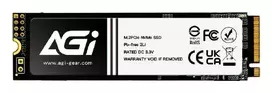 SSD|AGI TECHNOLOGY|150xTBW rating|MTBF 1600000 h|Read speed 1950MB/s|Write speed 1200MB/s|NVMe Yes|PCI Express 3.0|M.2|256GB|AGI256G16AI198-CB