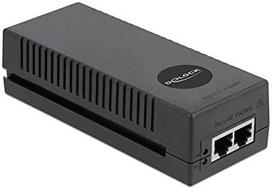 DeLOCK 10 Gigabit PoE+ Injector 802.3at 30 W PoE Injector (Black)