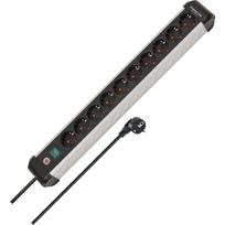 Brennenstuhl Premium-ALU-Line 10-Way Black 3m with Switch