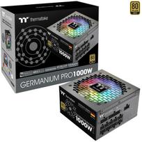 Thermaltake Germanium Pro RGB 1000W (black, 1x 12-pin high power GPU, 4x PCIe, cable management, 1000 watts)