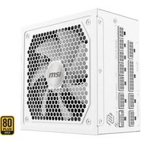 MSI MAG A1000GL PCIE5 WHITE (white, 1x 12-pin high power GPU, 4x PCIe, cable management, 1000 watts)
