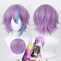 Anime Kamishiro Rui Cosplay Wig 30cm Unisex Mixed Color Wigs Heat Resistant Synthetic Hair One Size