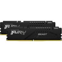 Kingston FURY DDR5 - 32GB - 5600 - CL - 36 - Dual Kit, memory (black, KF556C36BBEK2-32, Fury Beast )