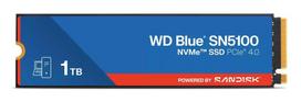 SSD|SANDISK|600xTBW rating|MTBF 1750000 h|Read speed 7100MB/s|Write speed 6700MB/s|NVMe Yes|PCI Express 4.0|M.2|1000GB|POWERED BY SANDISK|Blue SN5100|WDS100T5B0E-00CPE0