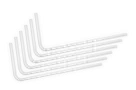 EK Water Blocks EK-Loop Hard Tube 16/12mm acrylic, bent 90 degrees - 80cm, 6 pieces