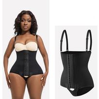Women Shapewear Bodysuit High Waist Trainer Girdle Shorts Tummy Control Panties Body Shaper Butt Lifter Compression Underwear XXL juoda