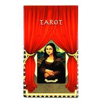 Tarot Cards 78 Pcs Deck - A Stroll Through A Virtual Museum,Divine Realm Divination Board Game,Halloween and Christmas Gifts raudona