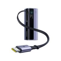 LiPo PowerBank 20000mAh 145W USB-A, USB-C with retractable USB-C cable, EnerGeek GR11, grey BASEUS