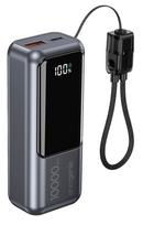 Gembird PB10-PD20-LCD-02 Compact fast charging power bank with LCD display, 20W, 10000 mAh, spacegrey