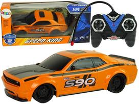 Žaidimų zona | PC | Konsolės | Priedai // Radijo valdomi žaislai ir priedai // Zdalnie Sterowane Auto Sportowe 1:24 Wyścigi Pomarańczowe 27 R/C Pilot