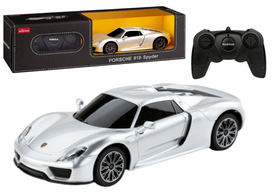 Žaidimų zona | PC | Konsolės | Priedai // Radijo valdomi žaislai ir priedai // Auto Sportowe RC 1:24 Zdalnie Sterowane Porsche 918 Spyder Srebrne