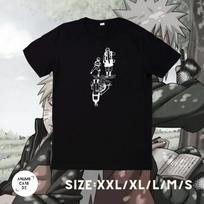 Japanese Naruto Anime Print Men's Cotton T-shirt Street Wear Men's Short-sleeved T-shirt Brand Men's Clothing Casual T-shirt S juoda